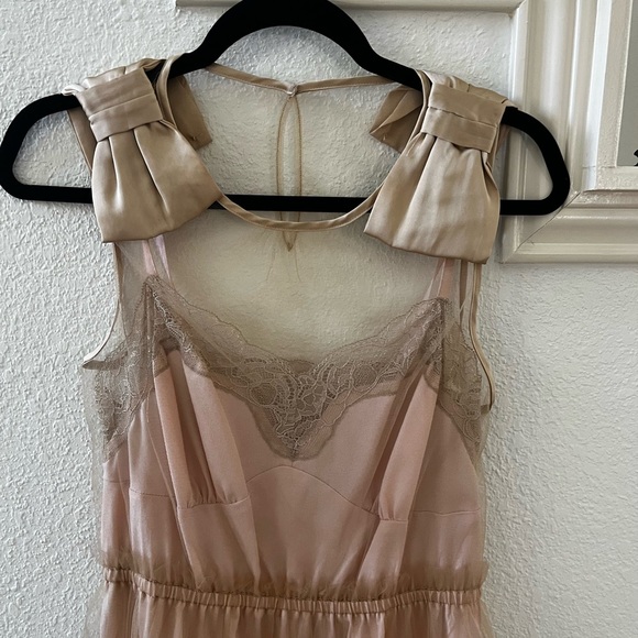 Party cocktail dress bows on shoulder - Picture 3 of 4